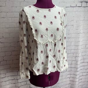 Club Monaco size XS long sleeve blouse